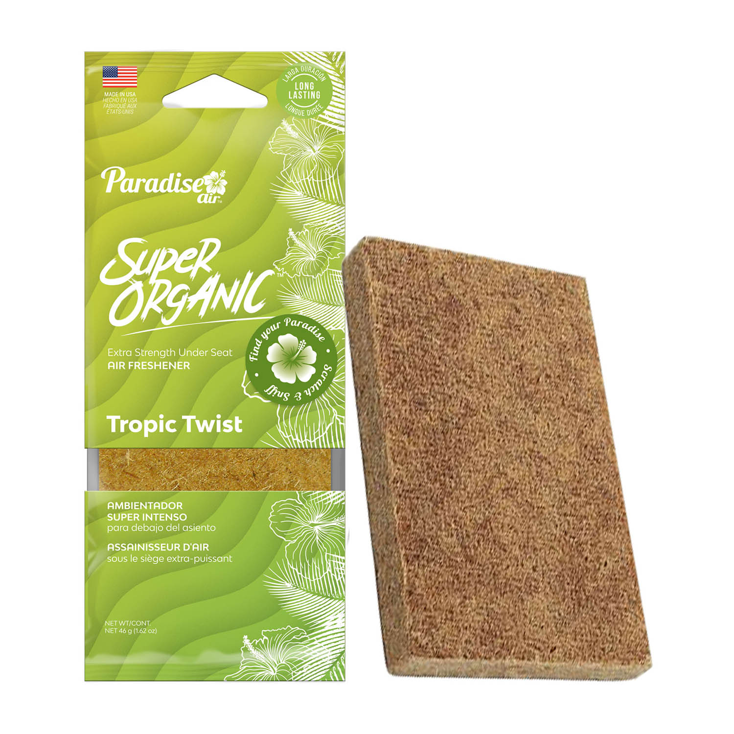 Foto 5 pulgar | Aromatizante Superintenso para Auto Paradise Air Aroma Tropic Twist Super Organic 4 piezas