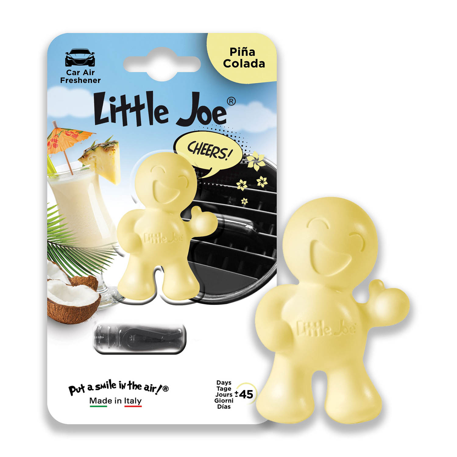 Foto 4 pulgar | Aromatizante de Aire Para Auto Little Joe Aroma Piña Colada 4 piezas