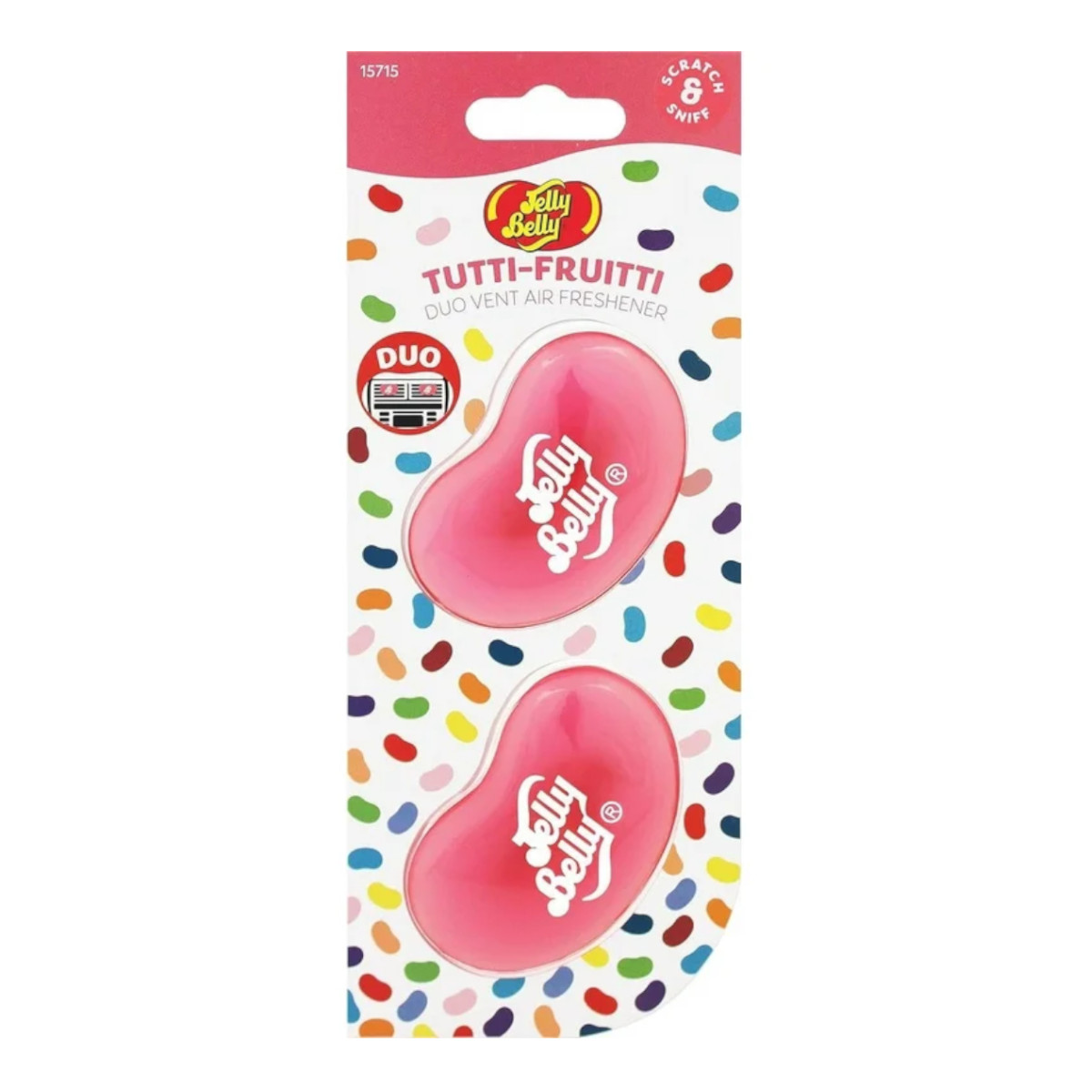 Foto 4 pulgar | Aromatizante Auto Jelly Belly Tutti-fruitti 12 Piezas Frutal