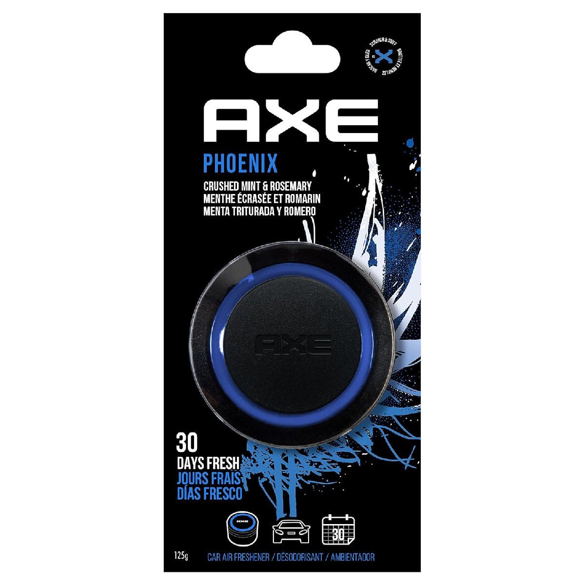 Foto 8 pulgar | 4 Pack Aromatizante Auto Axe Gel Dark Phoenix Aroma Menta Y Romero