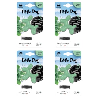 Foto 1 | Aromatizante de Aire Para Auto Little Dog Aroma Fresh Mint 4 piezas