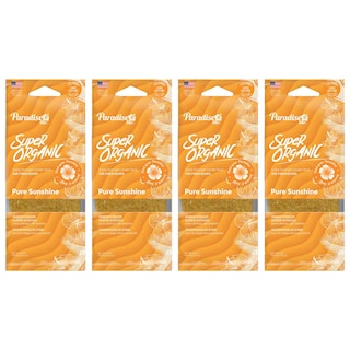 Foto 1 | Aromatizante Superintenso para Auto Paradise Air Aroma Pure Sunshine Super Organic 4 piezas