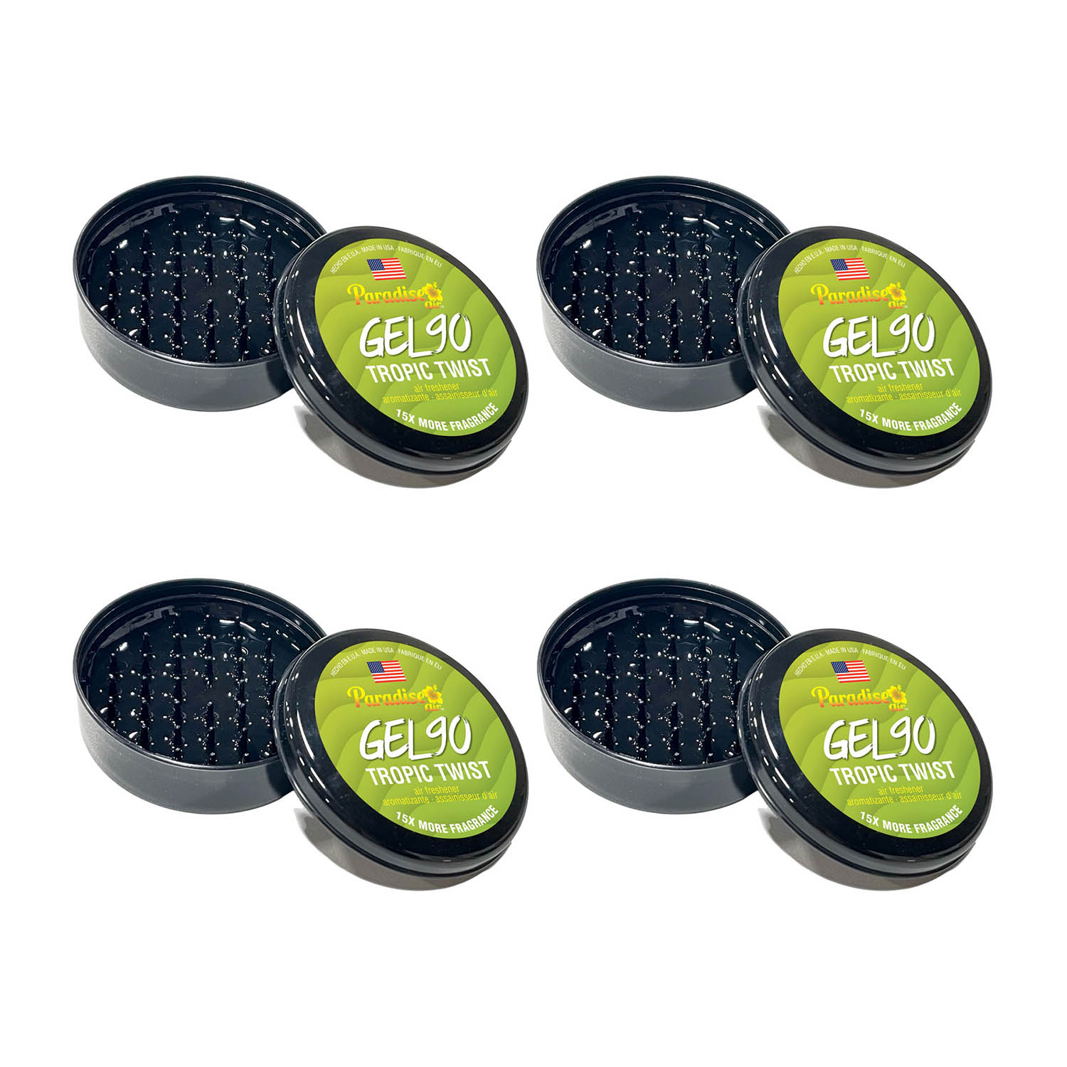 Foto 1 | Aromatizante Paradise Air Slim Gel 90 para Auto Aroma a Twist 4 Piezas