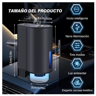 Foto 2 | Ambientador Auto Coche Aromatizador Inteligente Automático Negro