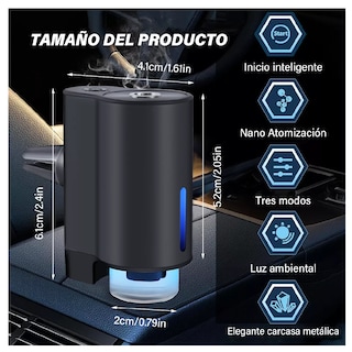 Foto 2 | Ambientador Auto Coche Aromatizador Inteligente Automático Azul Marino