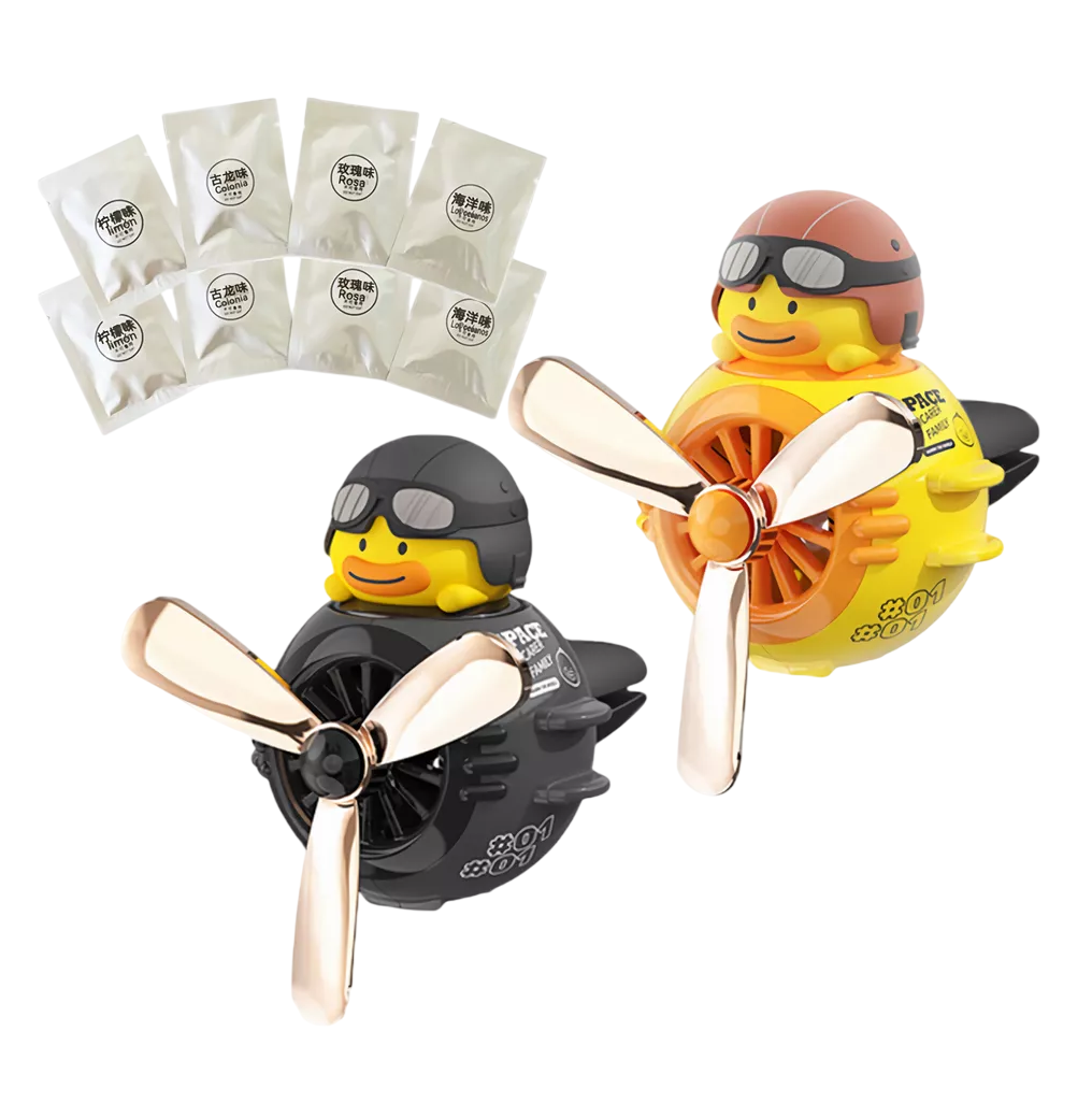 Foto 2 pulgar | Difusor De Hélice Aromatizante Para Auto 2 Pcs + 8 Aromatizante Negro Amarillo