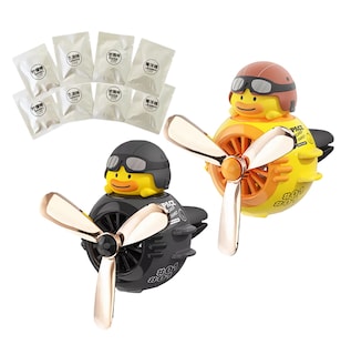 Foto 1 | Difusor De Hélice Aromatizante Para Auto 2 Pcs + 8 Aromatizante Negro Amarillo