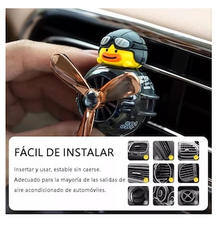 Foto 5 | Difusor De Hélice Aromatizante Para Auto 2 Pcs + 8 Aromatizante Negro Amarillo