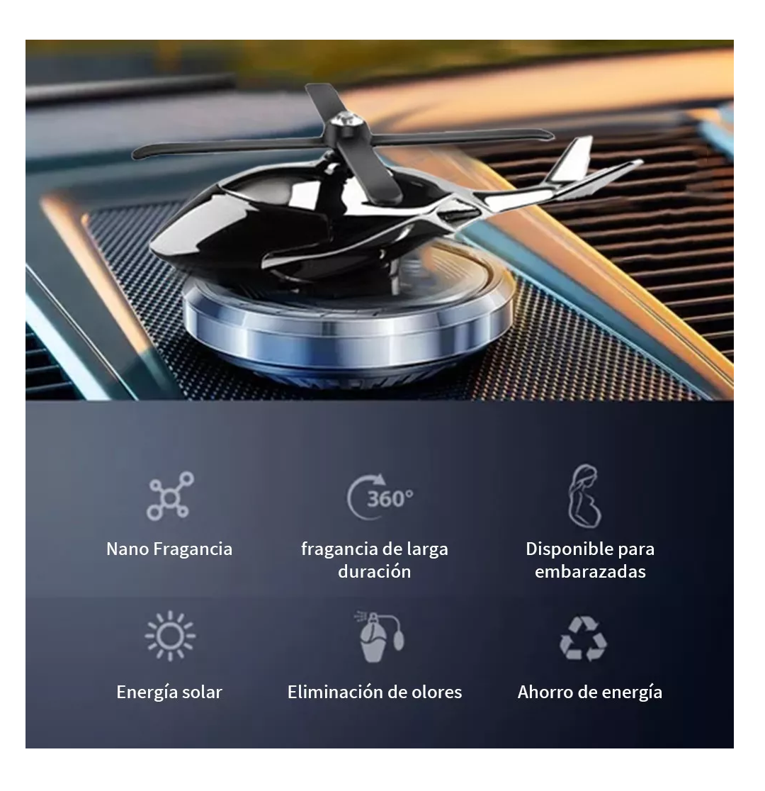Foto 5 | Ambientador De Coche Solar Difusor De Perfume De Coche Pata Negro