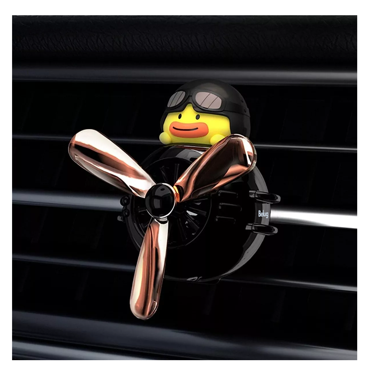 Foto 5 | Ambientador De Coche Belug Auto Giratorio Para Aromaterapia Negro Pato Amarillo