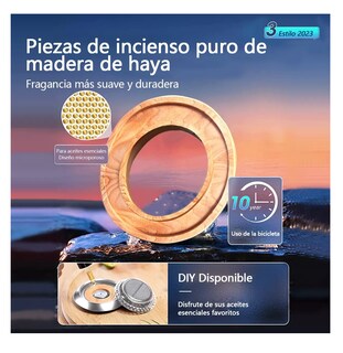 Foto 5 | Ambientador Solar Rotativo Para Coche Lab.g, Fragancia Duradera Plata