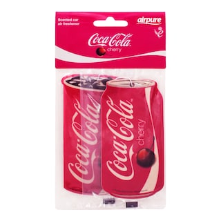 Foto 1 | Airpure, Coca-cola, Aromatizante En Papel Aroma Cereza, Cc-ptw-c-742, 2pzs.