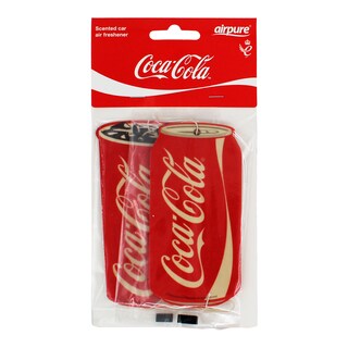 Foto 1 | Airpure, Coca Cola, Aromatizante En Papel Aroma Original, Cc-ptw-o-733, 2pzs.