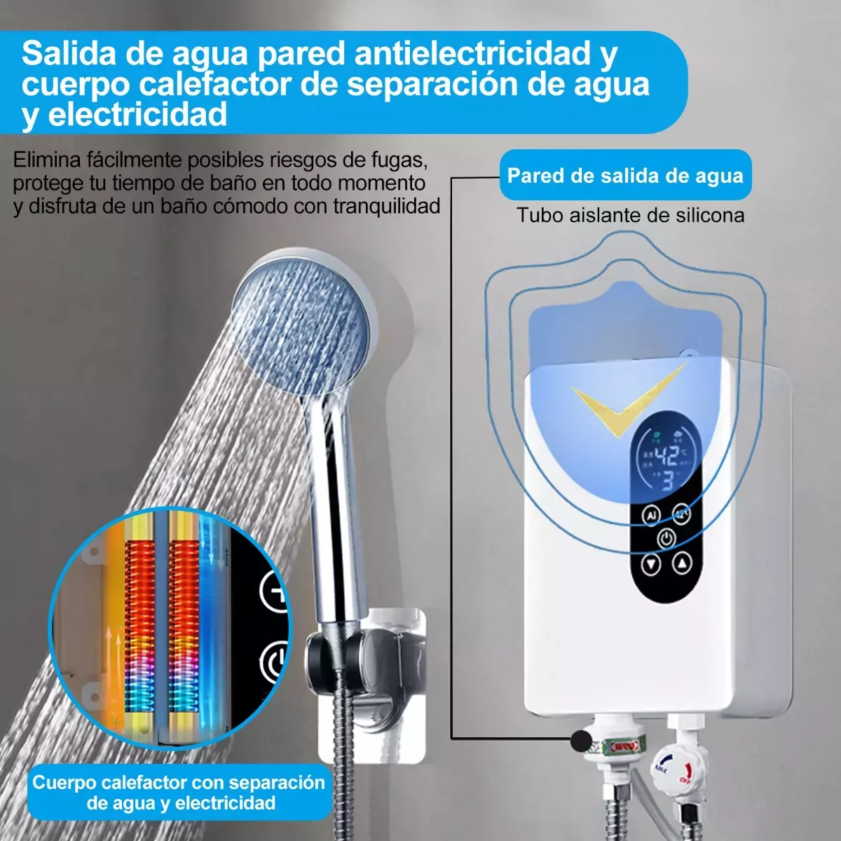 Foto 4 pulgar | Calentador De Agua Paso Instantaneo Eo Safe Imports Esi-14774 Blanco