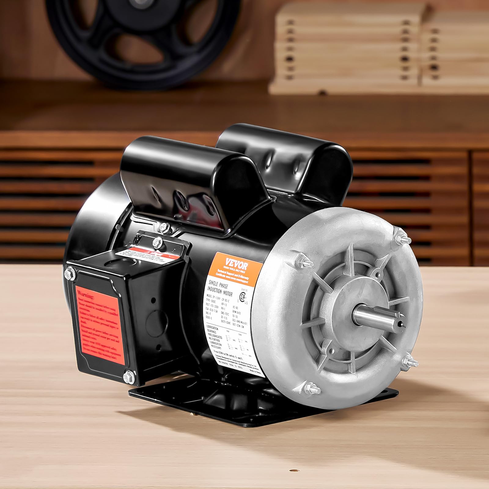 Foto 1 | Motor Eléctrico Vevor 1.5hp 3450 Rpm 115v/230v 56 Chasis - Venta Internacional.