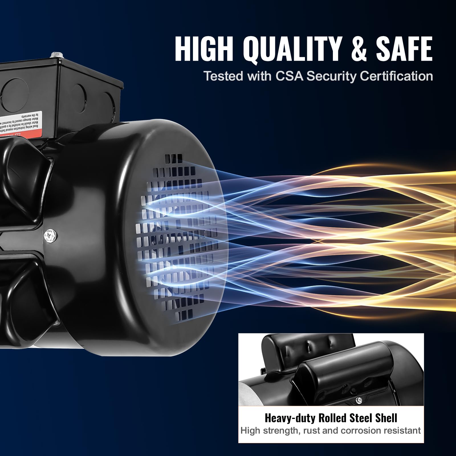 Foto 5 | Motor Eléctrico Vevor 1.5hp 3450 Rpm 115v/230v 56 Chasis - Venta Internacional.