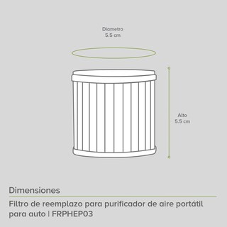 Foto 3 | Repuesto de Filtro para Purificador de Aire Avera FRPHEPA03 color Azul