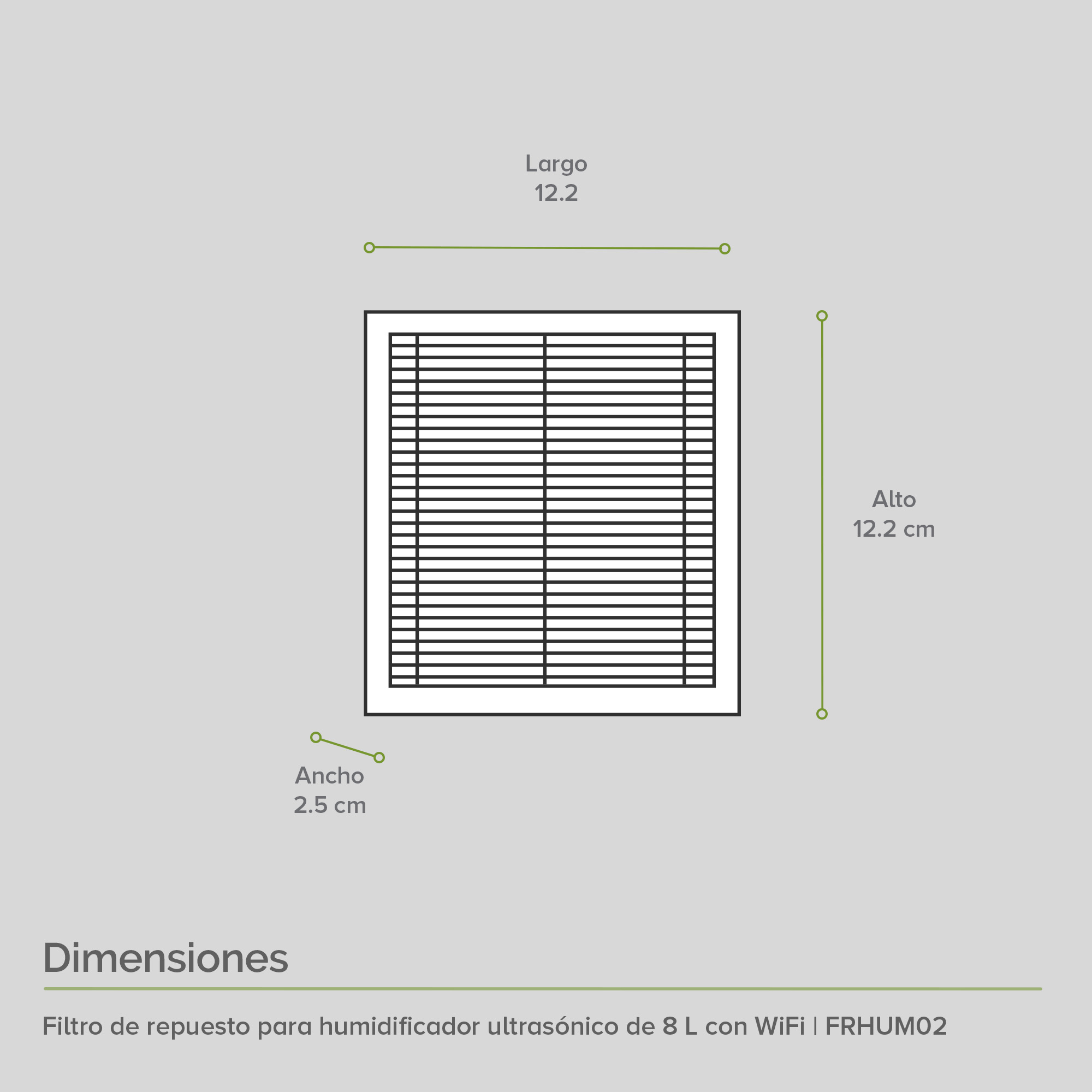 Foto 3 | Filtro Para Humidificador Ultrasónico 8 Litros Avera Frhum02 - Color Blanco