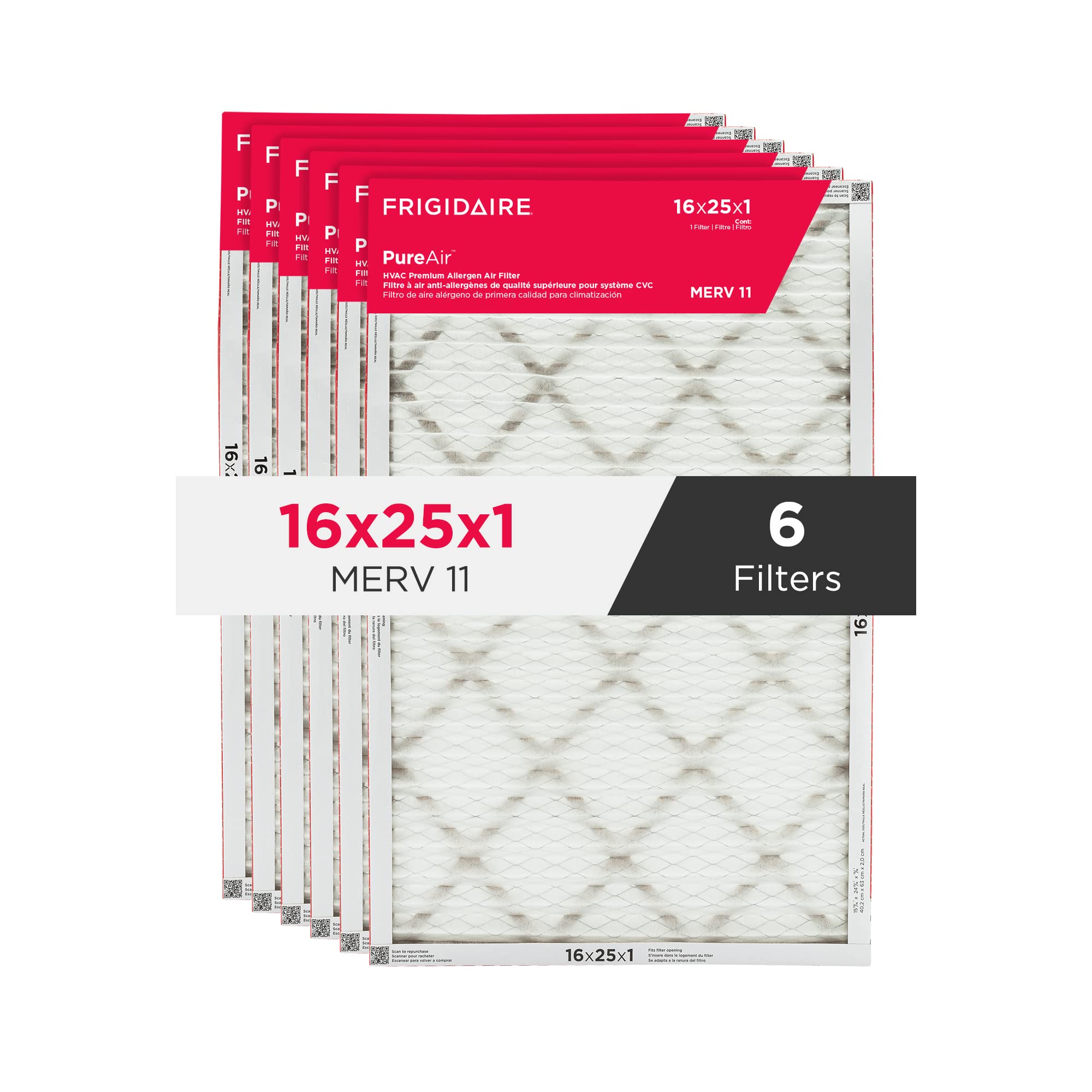 Foto 1 | Filtro De Aire Acondicionado Frigidaire Pureair  Merv 11, Paquete De 6 - Venta Internacional.