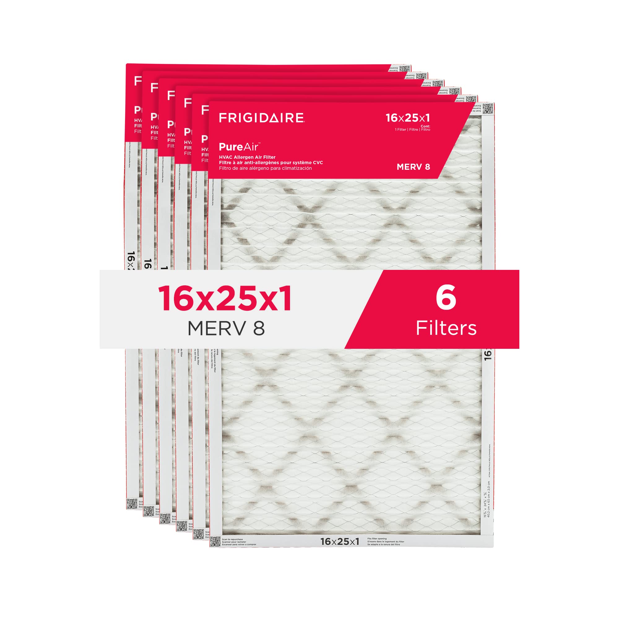 Foto 2 pulgar | Aire Acondicionado Hvac Ac Filtros De Horno Frigidaire 16x25x1 - Venta Internacional.
