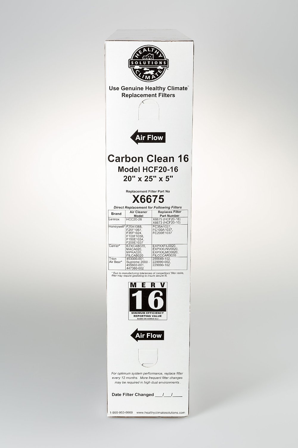 Foto 4 pulgar | Filtro De Repuesto Lennox Healthy Climate X6675 Hcf20-16 - Venta Internacional.