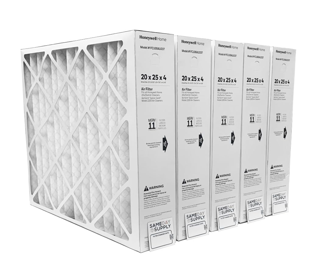 Foto 2 pulgar | Filtro De Aire Honeywell Fc100a1037 20x25x4 Merv 11 (paquete De 5) - Venta Internacional.