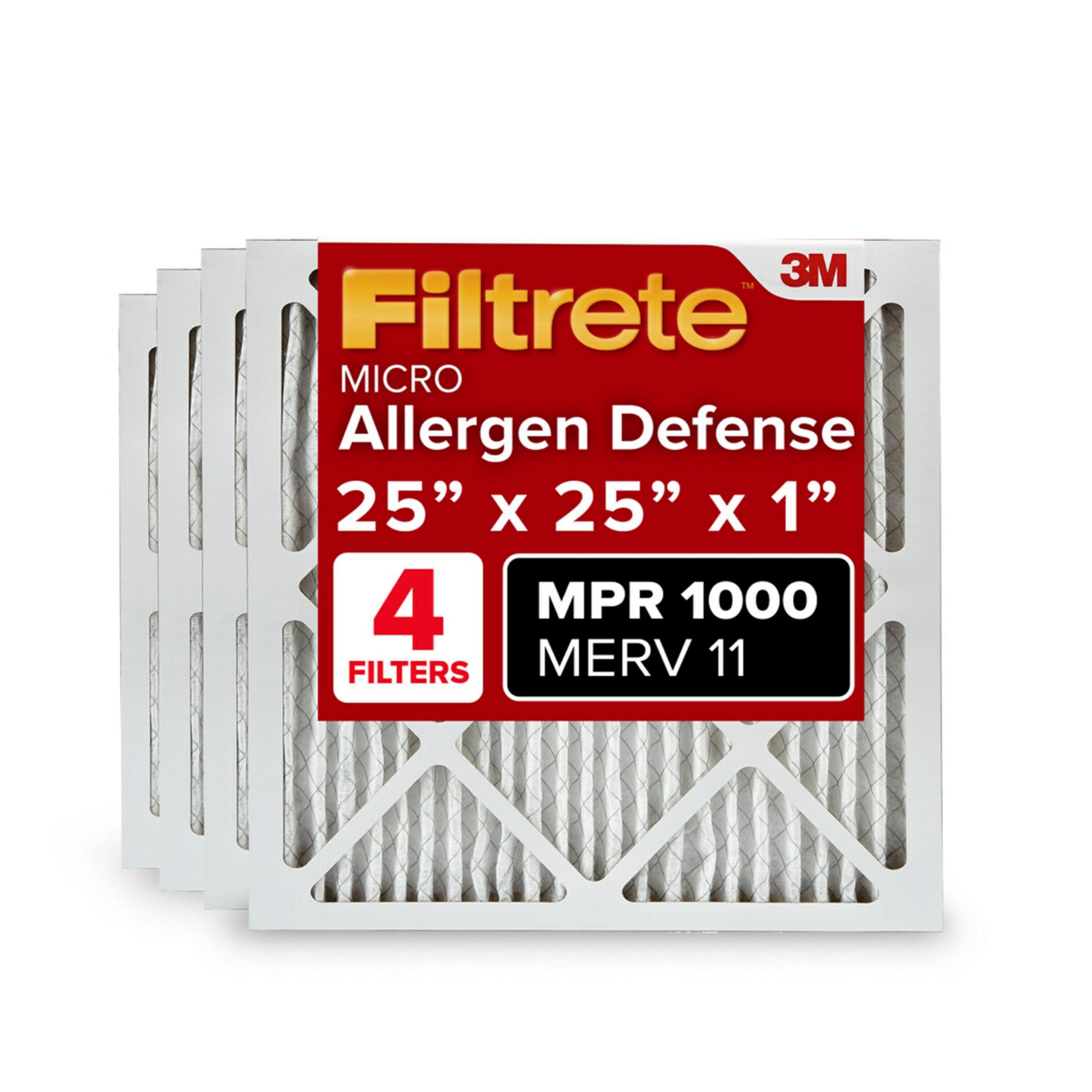 Foto 2 pulgar | Filtro De Aire Filtrete Ac Furnace Merv 11 Mpr 1000 25x25x1 4pk - Venta Internacional.