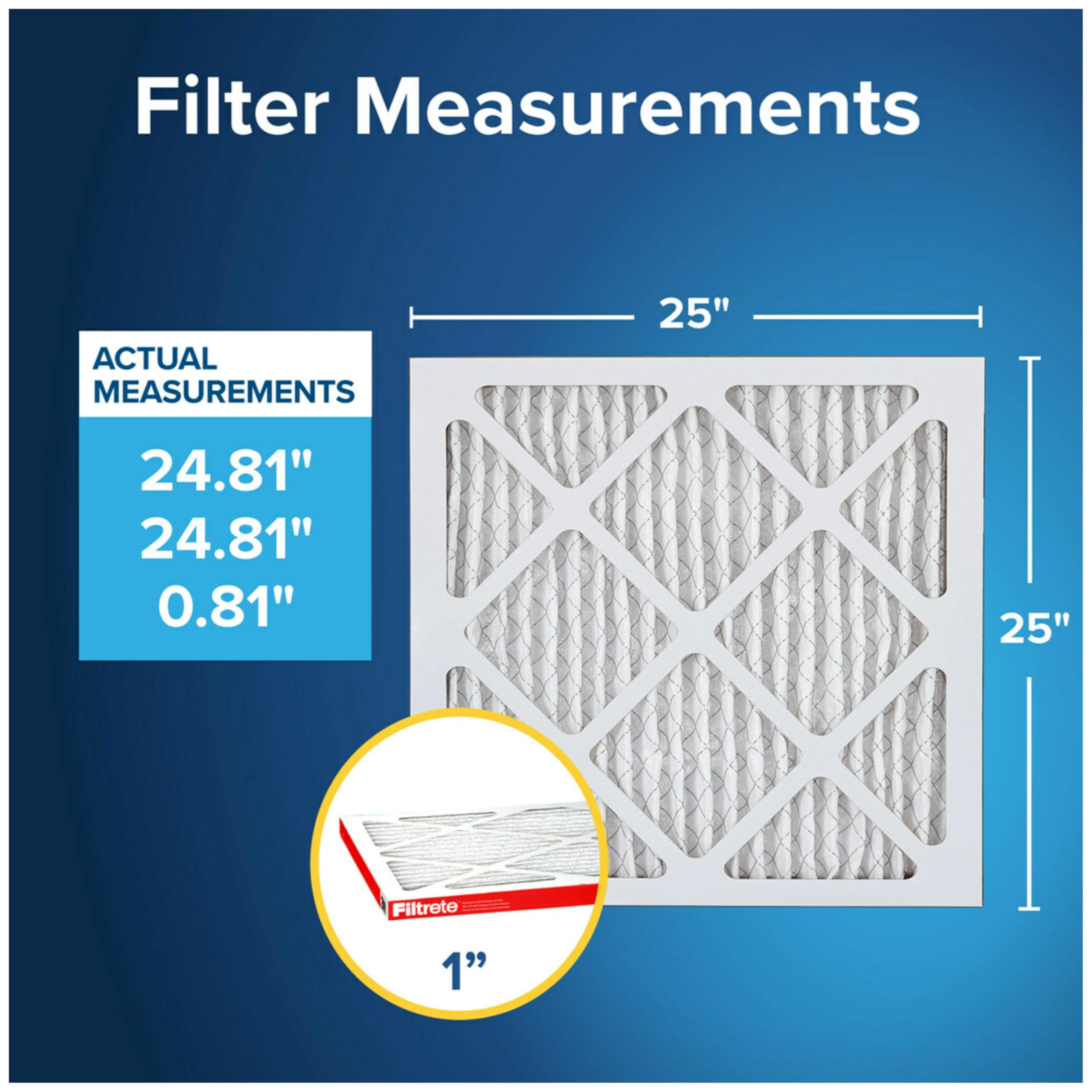 Foto 3 pulgar | Filtro De Aire Filtrete Ac Furnace Merv 11 Mpr 1000 25x25x1 4pk - Venta Internacional.