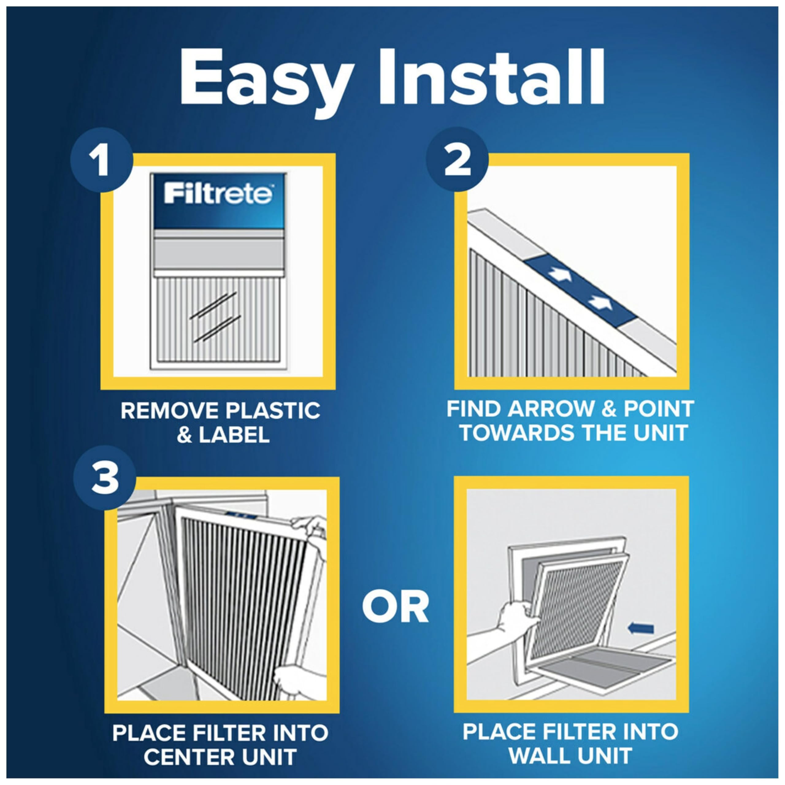 Foto 4 pulgar | Filtro De Aire Filtrete Ac Furnace Merv 11 Mpr 1000 25x25x1 4pk - Venta Internacional.