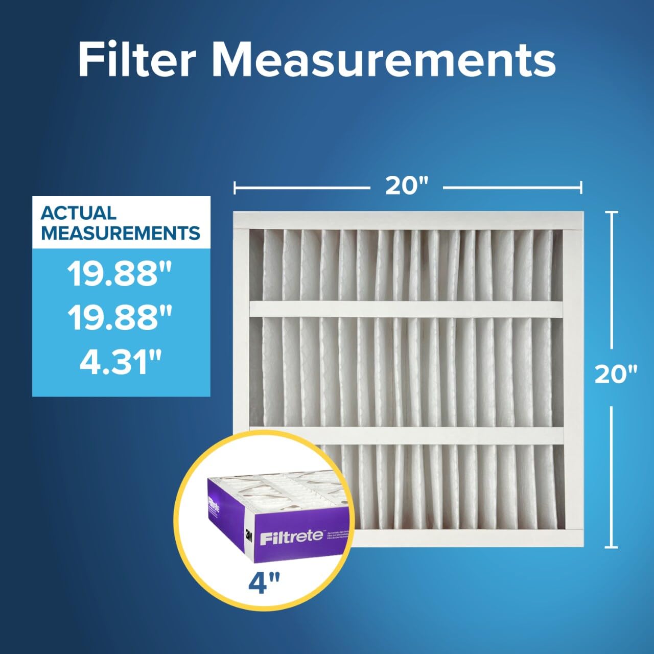 Foto 3 pulgar | Filtro De Aire Filtrete 20x20x4 Mpr 1550 Merv 12, Paquete De 2 - Venta Internacional.