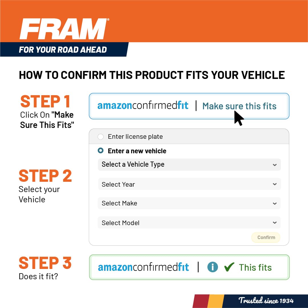 Foto 8 pulgar | Reemplazo Del Filtro De Aire Del Motor Fram Extra Guard Ca12051 - Venta Internacional.