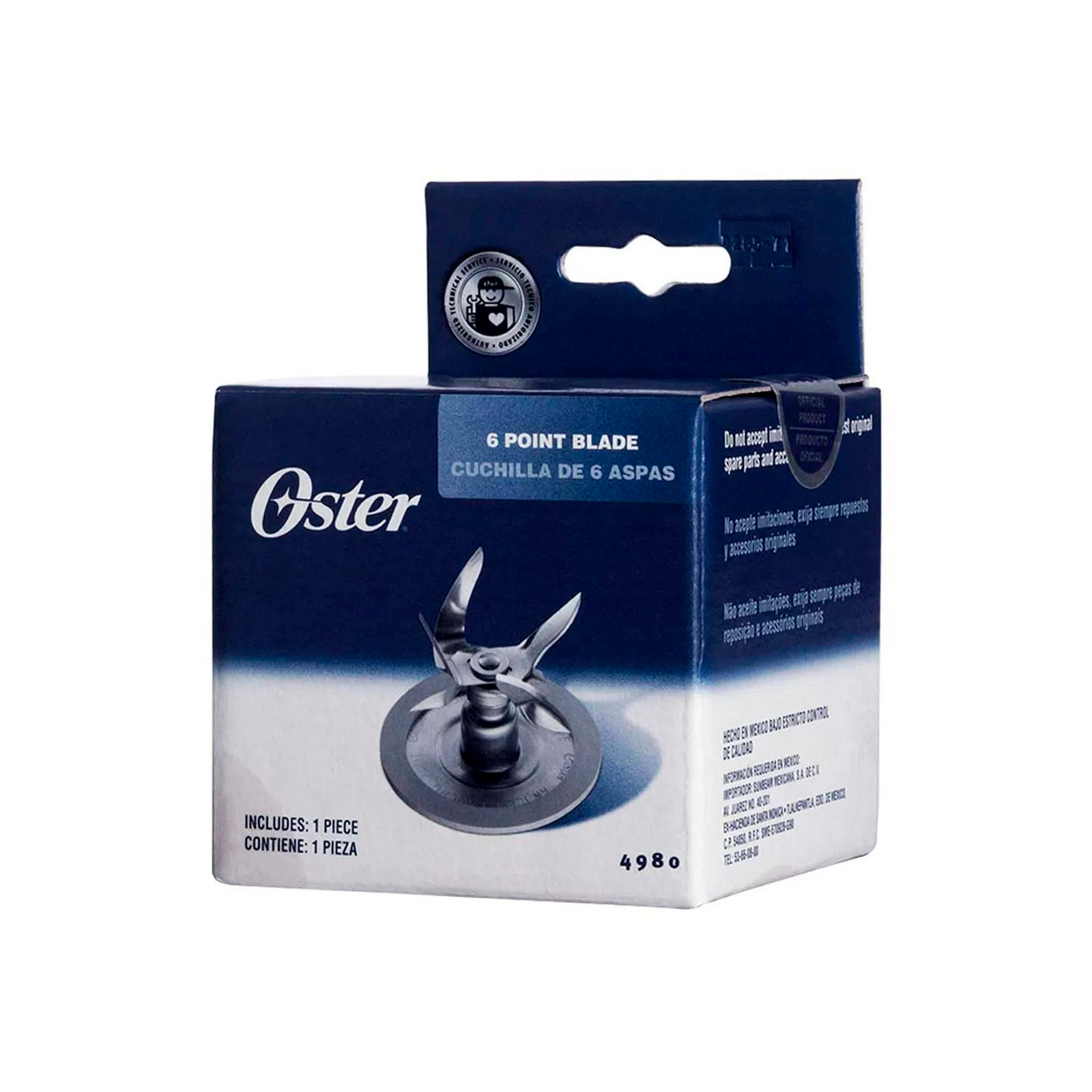 Foto 4 pulgar | Cuchilla Picahielo Oster 4980 para Licuadora 6 Aspas