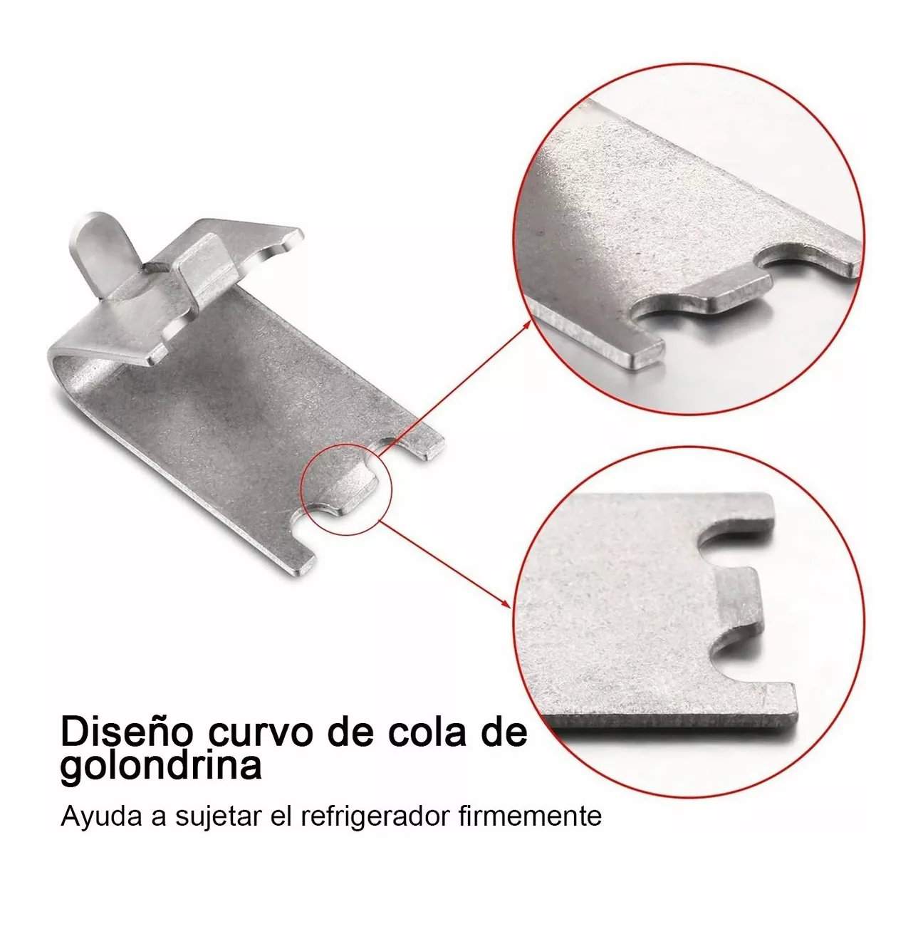 Foto 5 pulgar | Clip Soporte BELUG para Parrilla Estante de Refrigerador Plata 12 Piezas