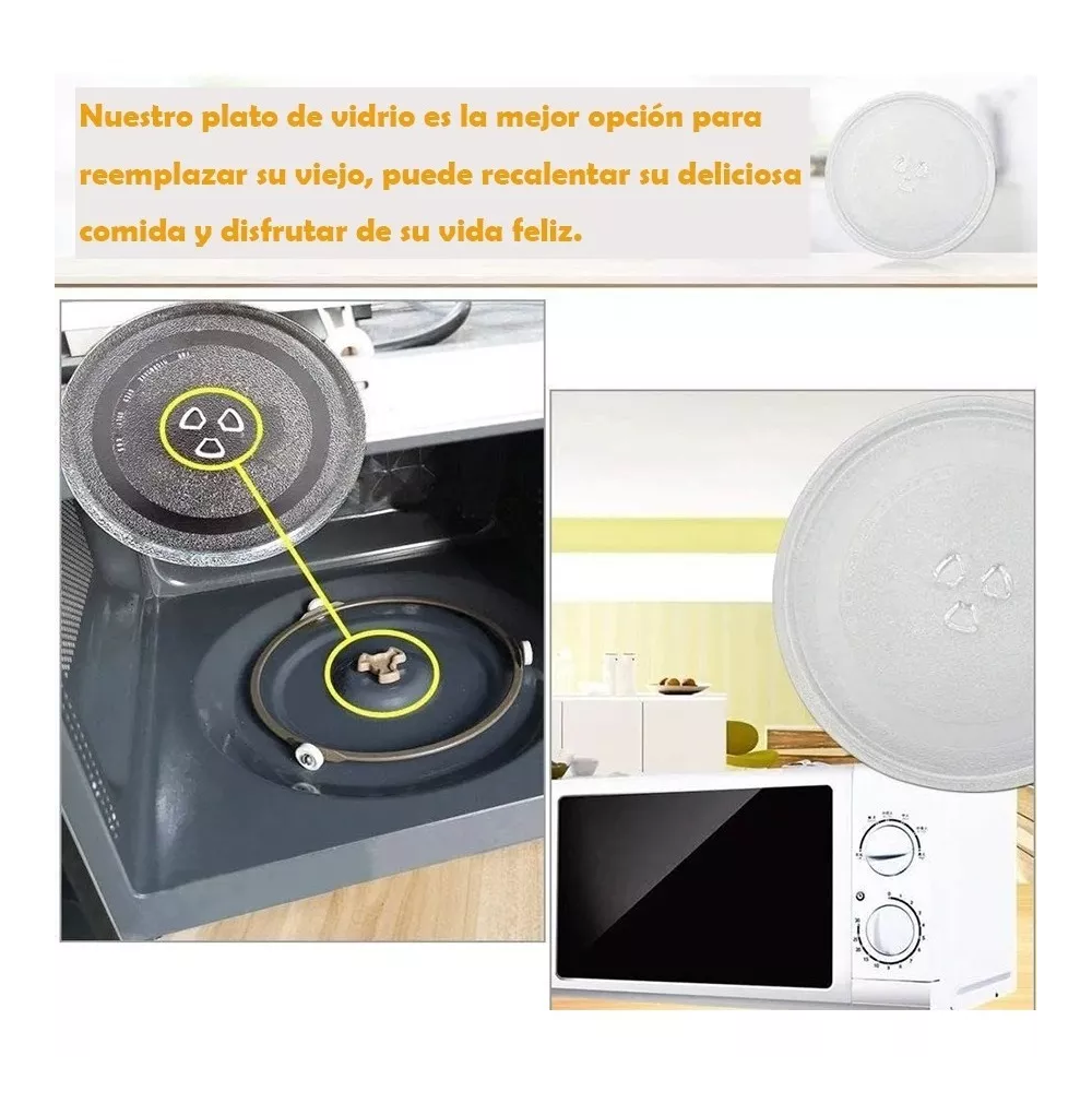Foto 4 pulgar | Plato para Microondas 28.5 cm de Diámetro con Base de Trébol Transparente