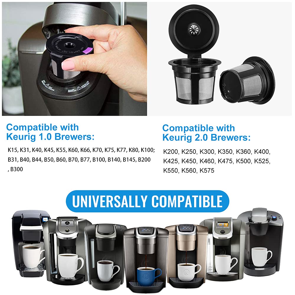 Foto 3 pulgar | Vasos K Reutilizables Kicovitifa Universal Fit Keurig 1.0/2.0 4 Pa - Venta Internacional.