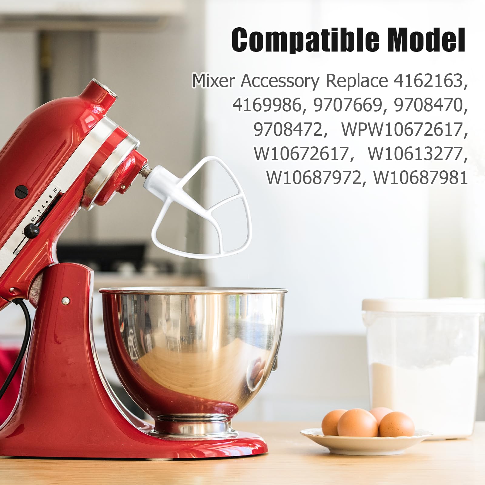 Foto 7 pulgar | Accesorio de Batidor Plano Ancable K45b para Kitchenaid de 4.5 a 5 Cuartos de Galón - Venta Internacional