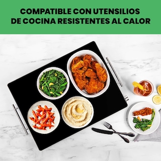 Foto 5 | Chefman - Bandeja De Calentamiento De Vidrio Tamaño Familiar Xl