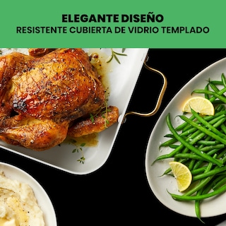 Foto 7 | Chefman - Bandeja De Calentamiento De Vidrio Tamaño Familiar Xl