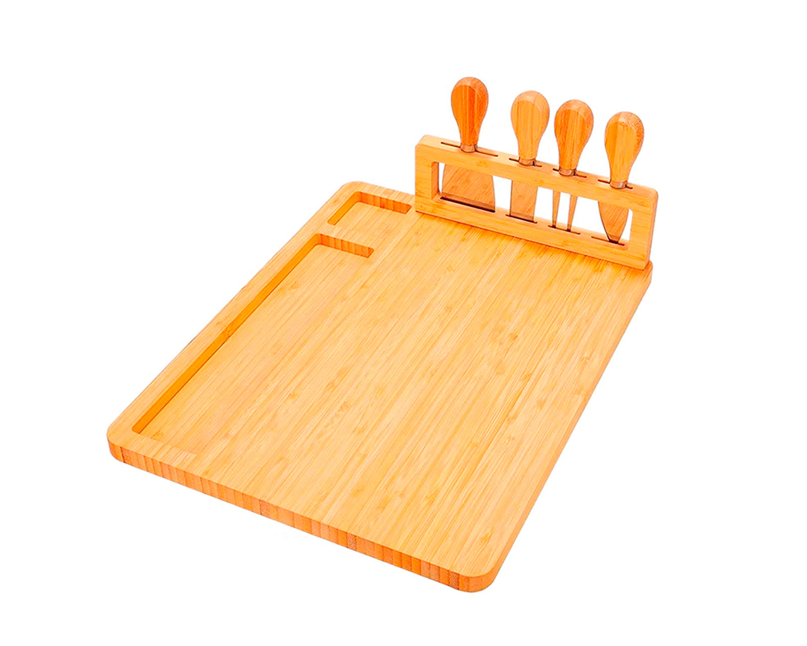 Foto 1 | Tabla De Quesos De Bambú Con Cuchillos para Queso Bluelander
