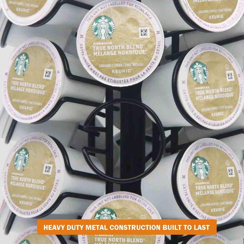 Foto 3 | Soporte Organizador de Almacenamiento Para Cápsulas De Café Negro 40 Cápsulas - Venta Internacional