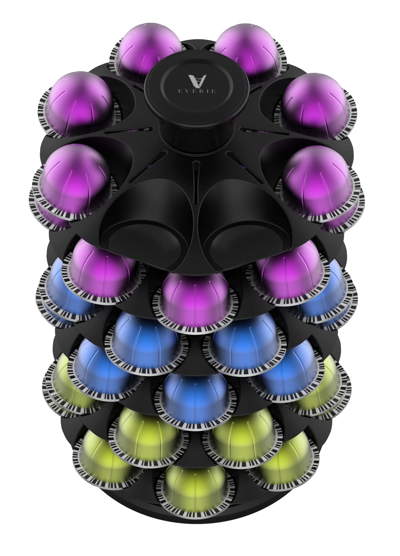 Foto 3 pulgar | Soporte Organizador Para Cápsulas De Café Carrusel Everie Nespresso Vertuoline, 48 Cápsulas - Venta Internacional.