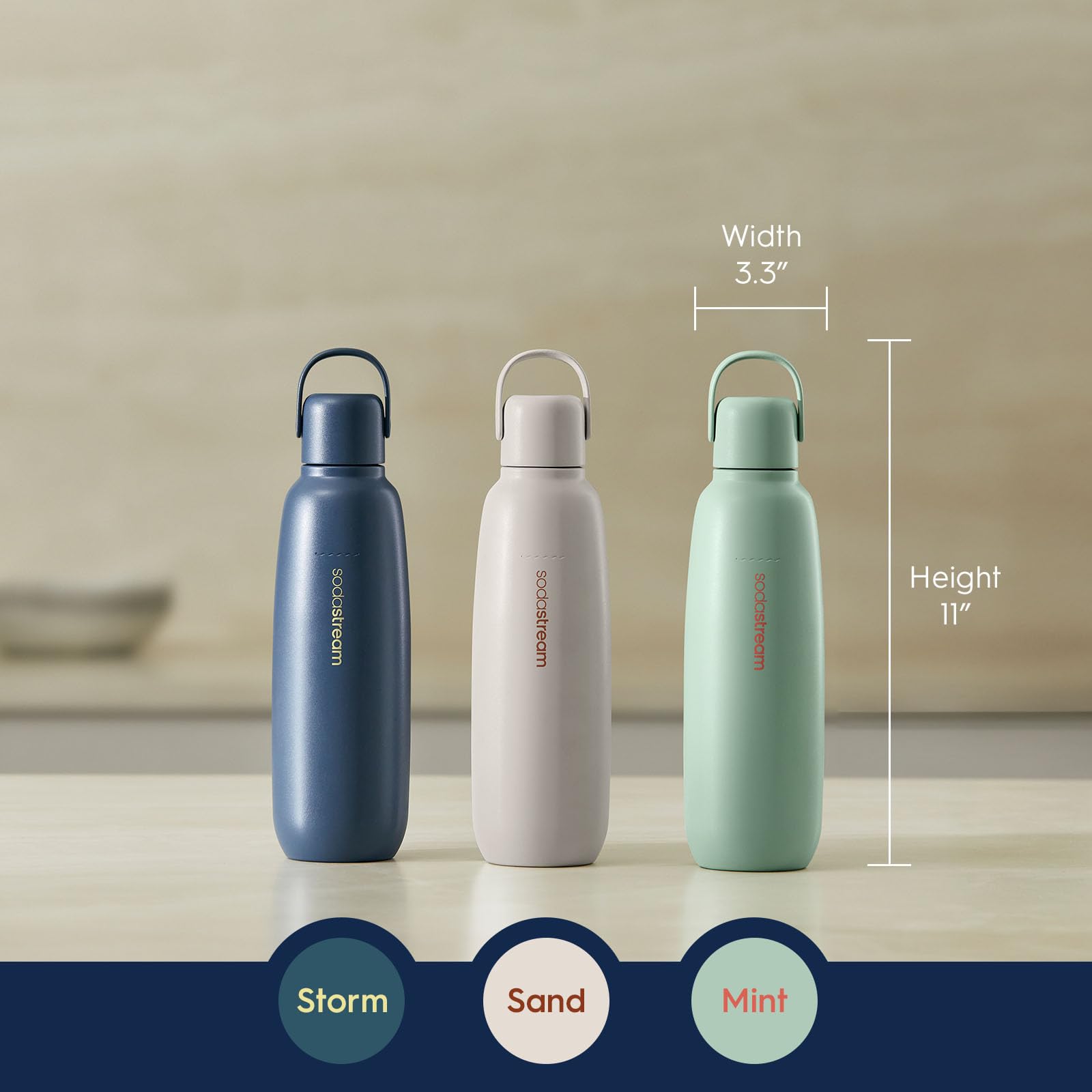 Foto 5 pulgar | Botella De Agua Sodastream Fizz & Go Cool De Acero Inoxidable De 900 Ml - Venta Internacional.