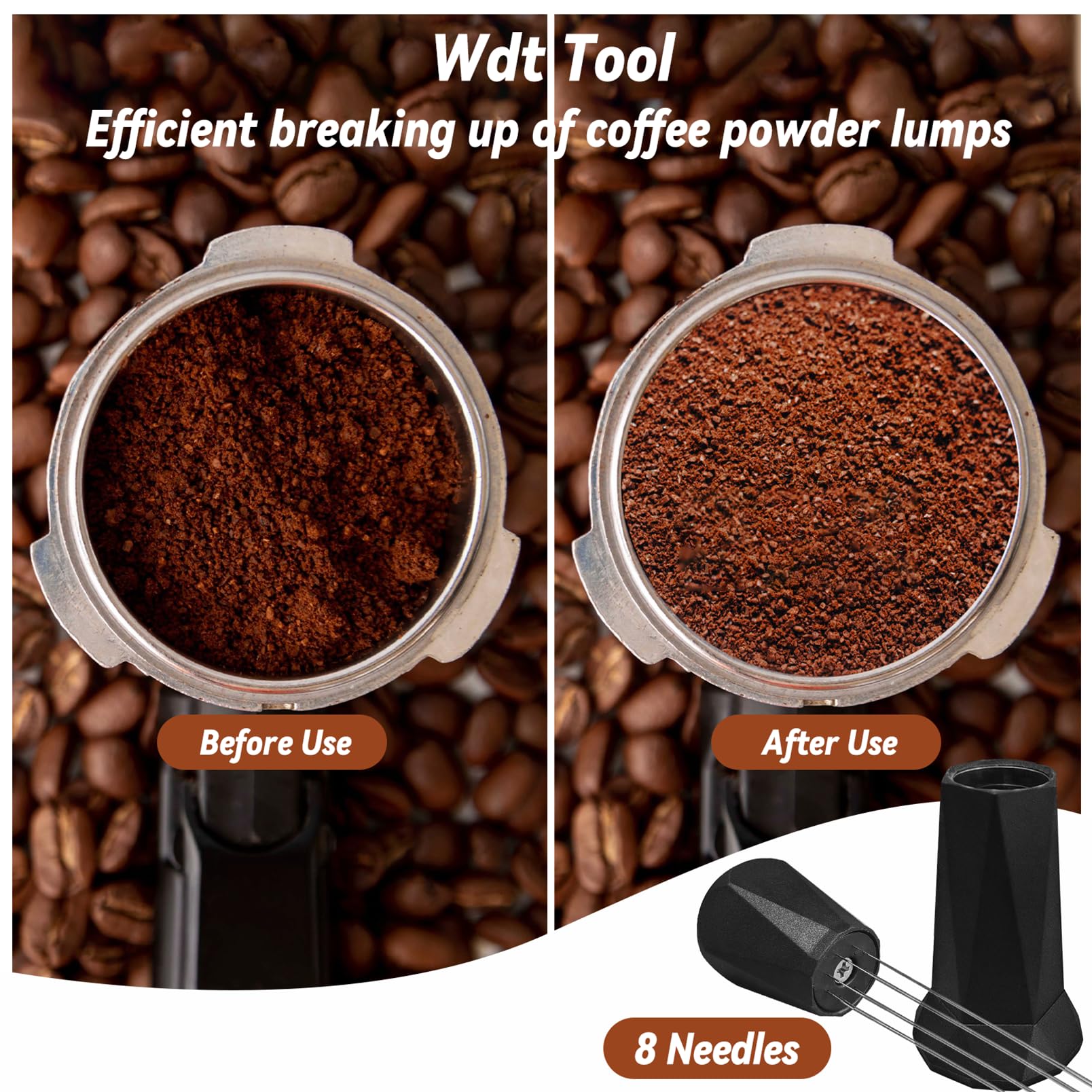 Foto 5 pulgar | Coffee Tamper Yeelan de 58 mm con Herramienta Wdt Alfombrilla de Silicona y Báscula - Venta Internacional