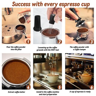 Foto 6 | Coffee Tamper Yeelan de 58 mm con Herramienta Wdt Alfombrilla de Silicona y Báscula - Venta Internacional