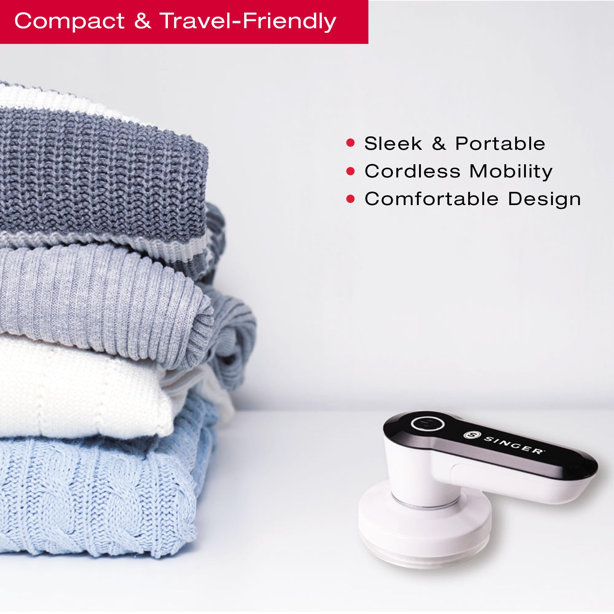 Foto 7 | Afeitadora de Tela y Quitapelusas Singer Compact Portable - Venta Internacional