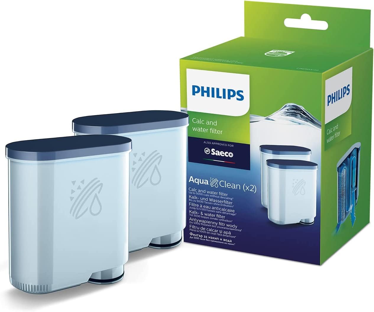 Foto 2 pulgar | Filtro De Agua Philips Aquaclean Original Calc 5000 Tazas - Venta Internacional.