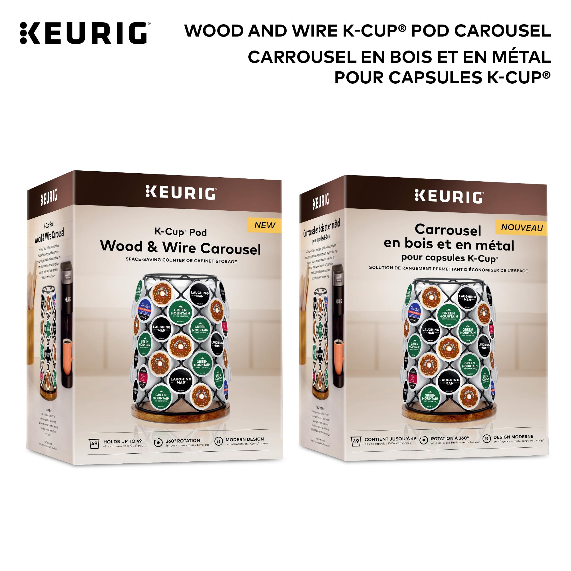Foto 3 pulgar | Soporte para Cápsulas de Café Keurig K-cup Whirl Carousel 49 Cápsulas - Venta Internacional
