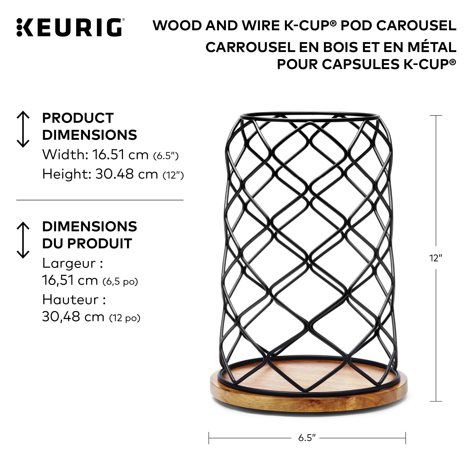 Foto 4 pulgar | Soporte para Cápsulas de Café Keurig K-cup Whirl Carousel 49 Cápsulas - Venta Internacional