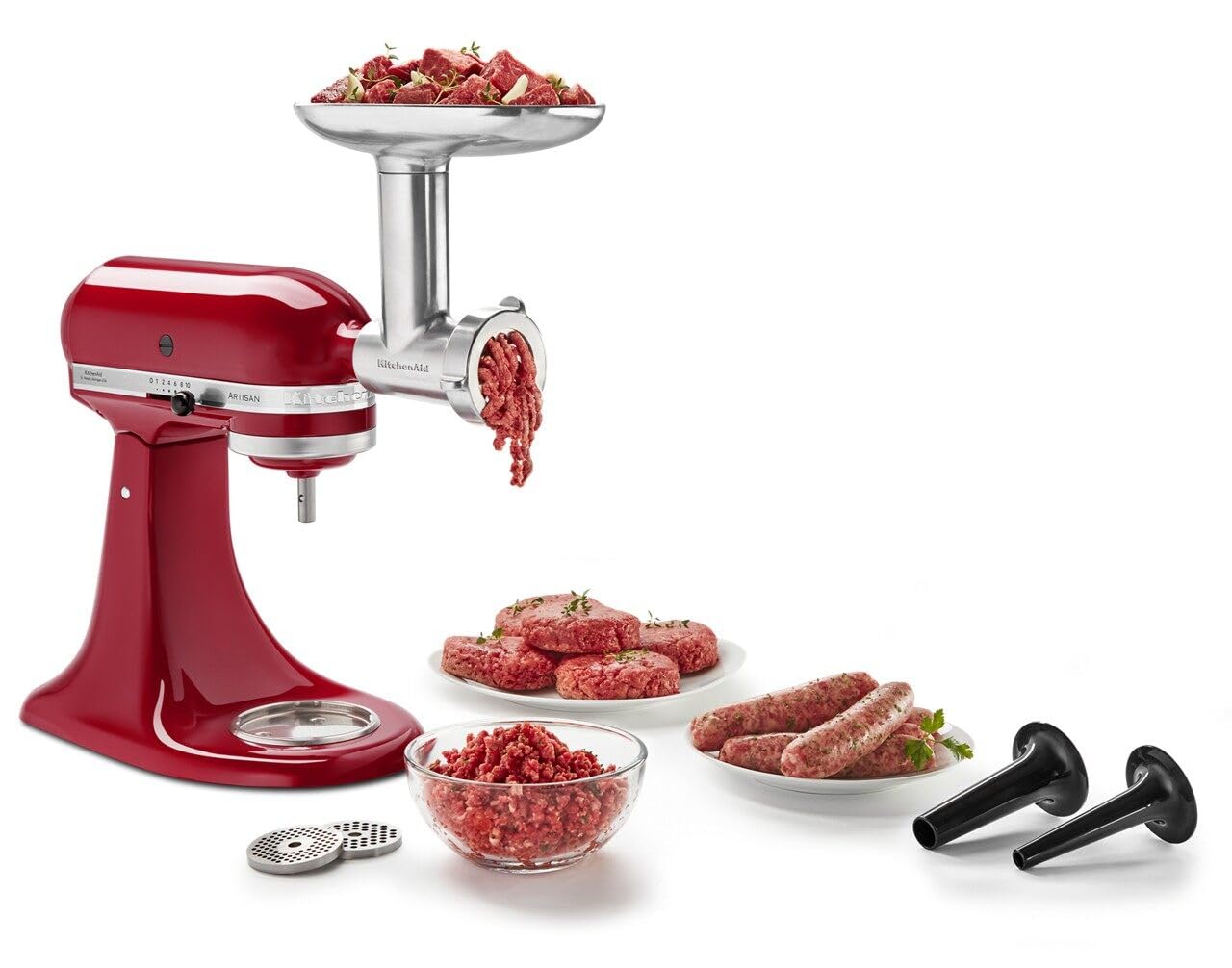 Foto 2 pulgar | Accesorio Para Molinillo De Alimentos Kitchenaid Ksmmga De Metal Plateado - Venta Internacional.