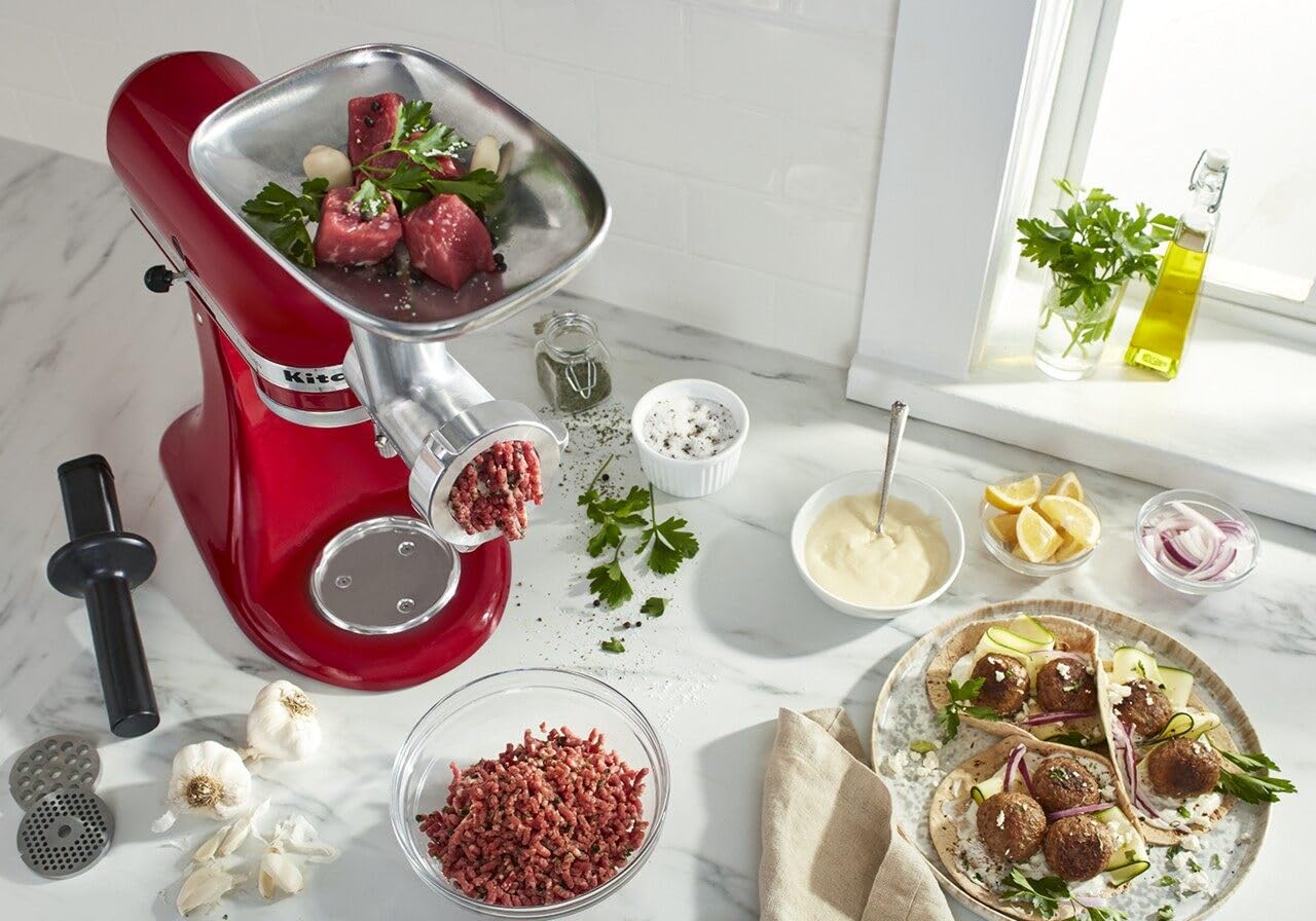 Foto 5 pulgar | Accesorio Para Molinillo De Alimentos Kitchenaid Ksmmga De Metal Plateado - Venta Internacional.
